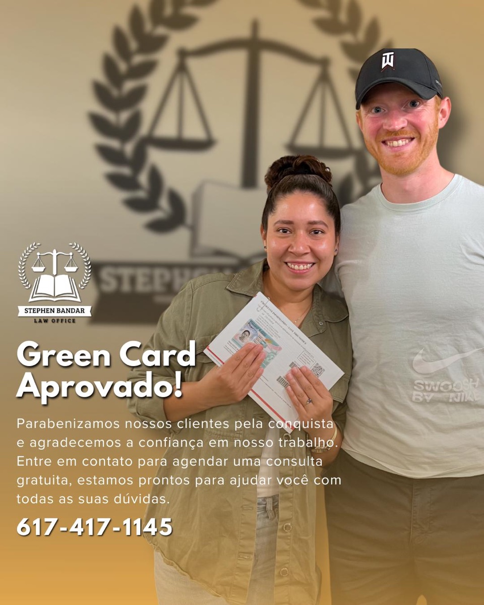 Green Card approved &mdash; couple celebrating